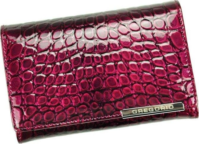 Pellucci Portfel damski skórzany PELLUCCI BC-112 Jagoda uniwersalny