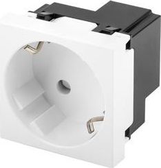 Lanberg GNIAZDO 45X45 230V POJEDYNCZE SCHUKO BEZNARZĘDZIOWE BIAŁE LANBERG