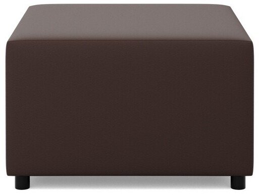 Adams Group Mała pufa CAPERO, 71x71x40 cm, brąz