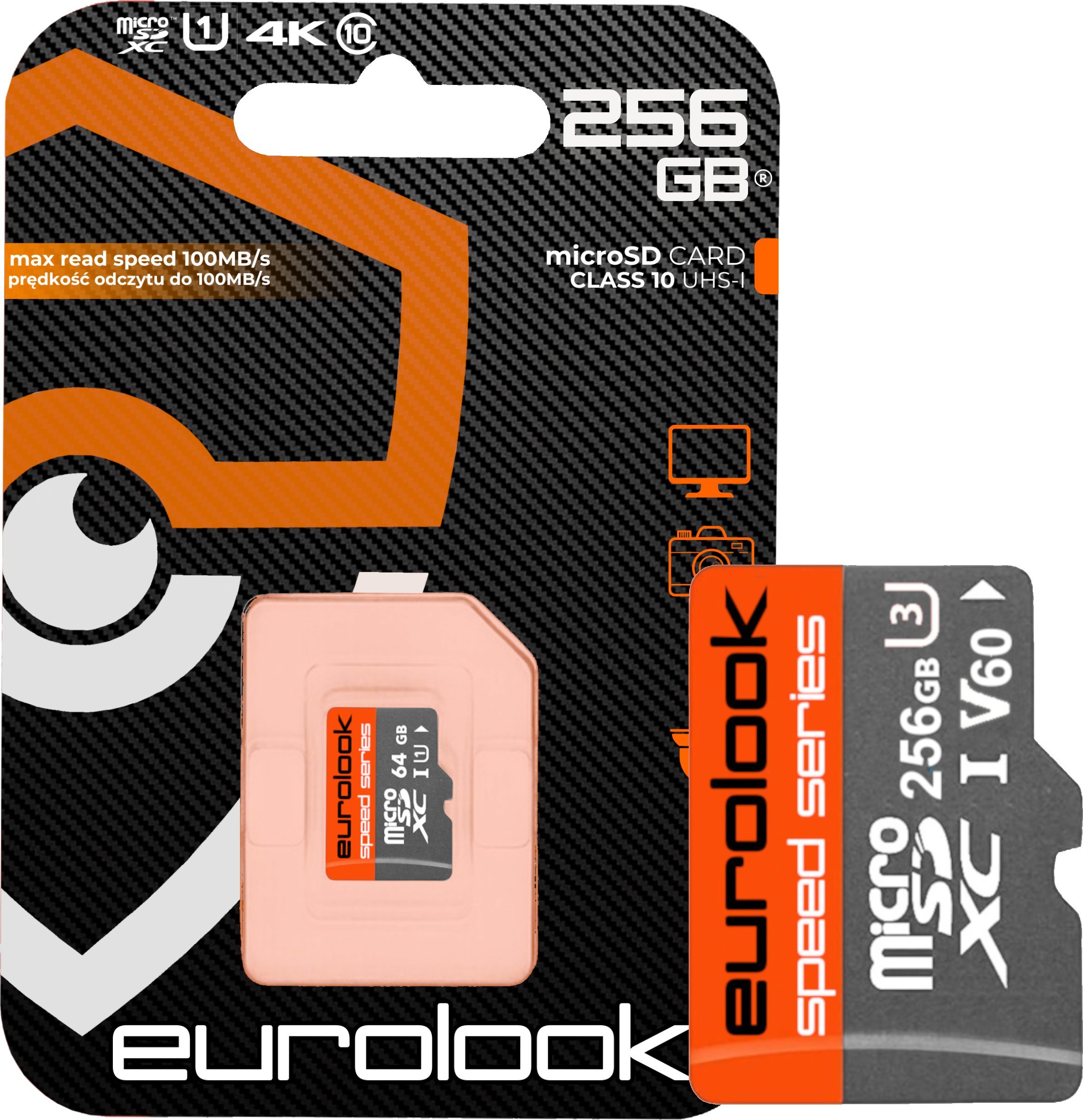 Karta Eurolook Karta Pamięci Micro SD Class 10 1 256 GB EUROLOOK