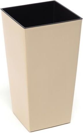 Lamela Doniczka Finezja z wkładem połysk Cappucino 19x19H36