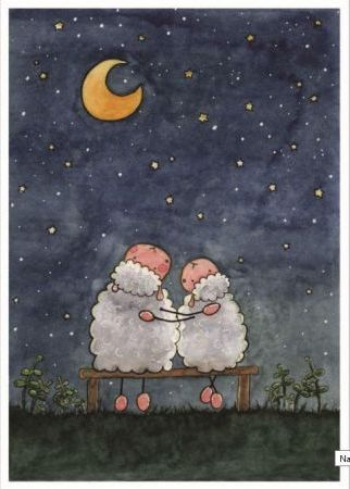 Szaron Pocztówka z kolorowanką - Miłujmy się wzajemnie