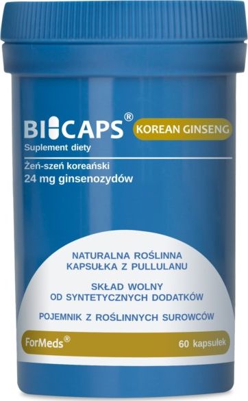 Formeds FORMEDS_Bicaps Korean Ginseng żeń-szeń koreański suplement diety 60 kapsułek