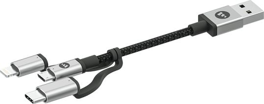 Kabel USB Mophie USB-A - Lightning 1 m Czarny (MPH025BLK)