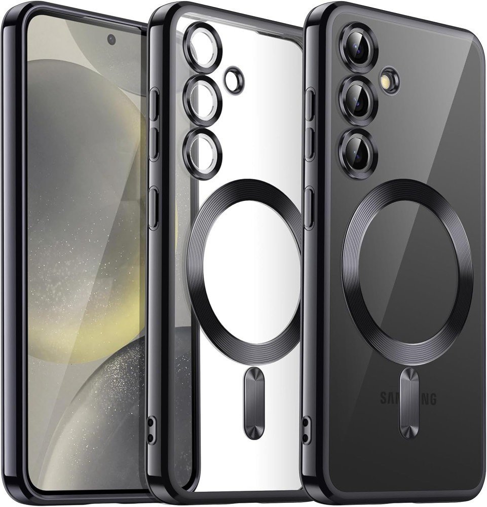 Etui Supero do Samsung Galaxy A36 5G Magsafe, przezroczysto-czarne