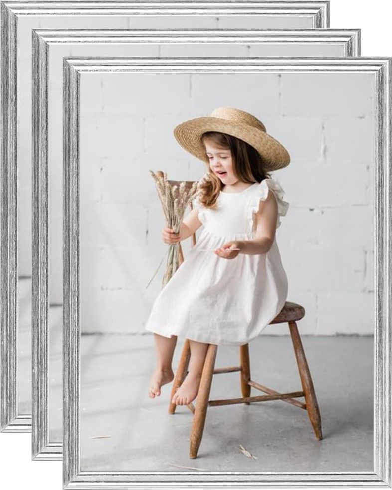 Ramka vidaXL Ramki na zdjęcia, 3 szt., ścienne lub stołowe, 40x50 cm, MDF!