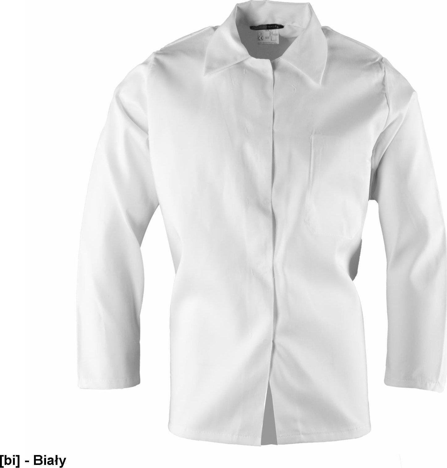 Polstar AW94 - BRIXTON WHITE BLUZA ROZPINANA DAMSKA HACCP, POLIESTER/BAWEŁNA (65% /35%), 190G/M2 2XL