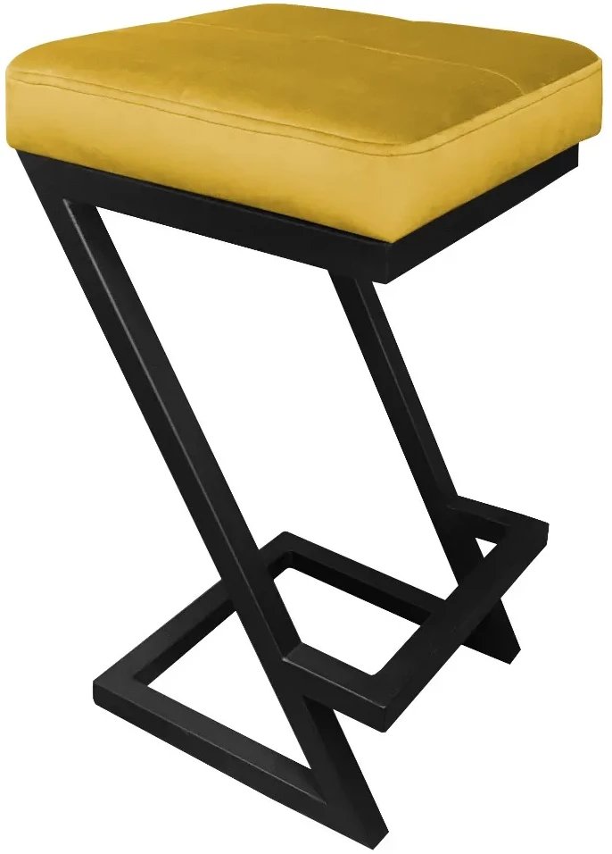 Hoker niski ZAZU VELVET musztardowy/curry ATOS