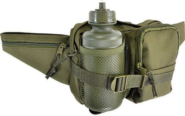 Mil-Tec Mil-Tec Saszetka Nerka Biodrowa z Bidonem Olive uniwersalny