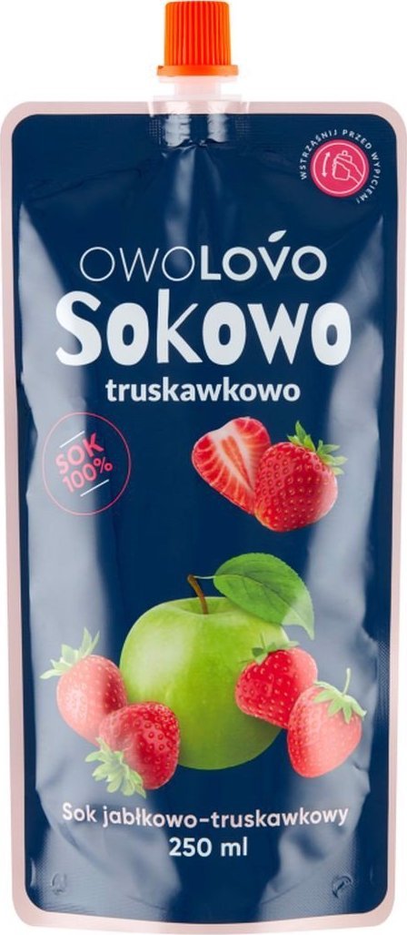 Owolovo OWOLOVO Sokowo truskawkowo Sok jabłkowo-truskawkowy 250 ml