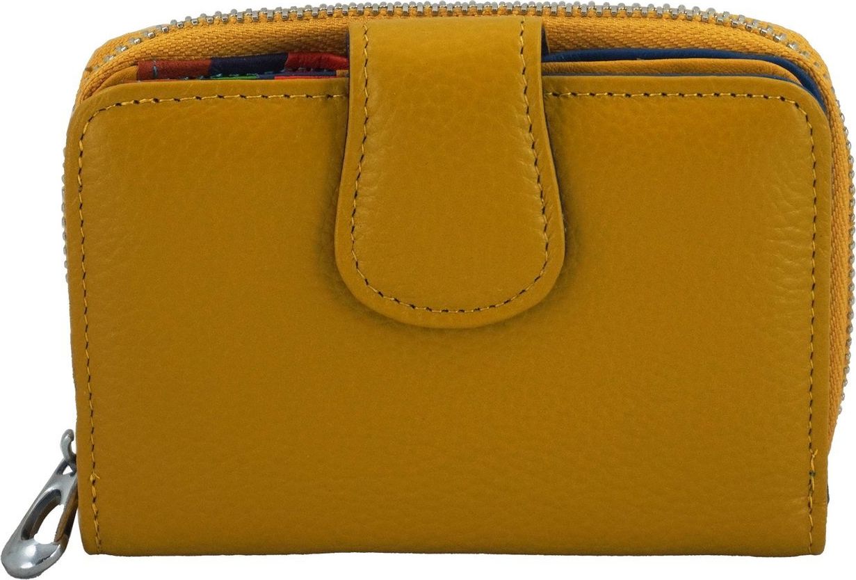 Barberinis Portfel skórzany młodzieżowy - kolorowy - Żółty ciemny uniwersalny