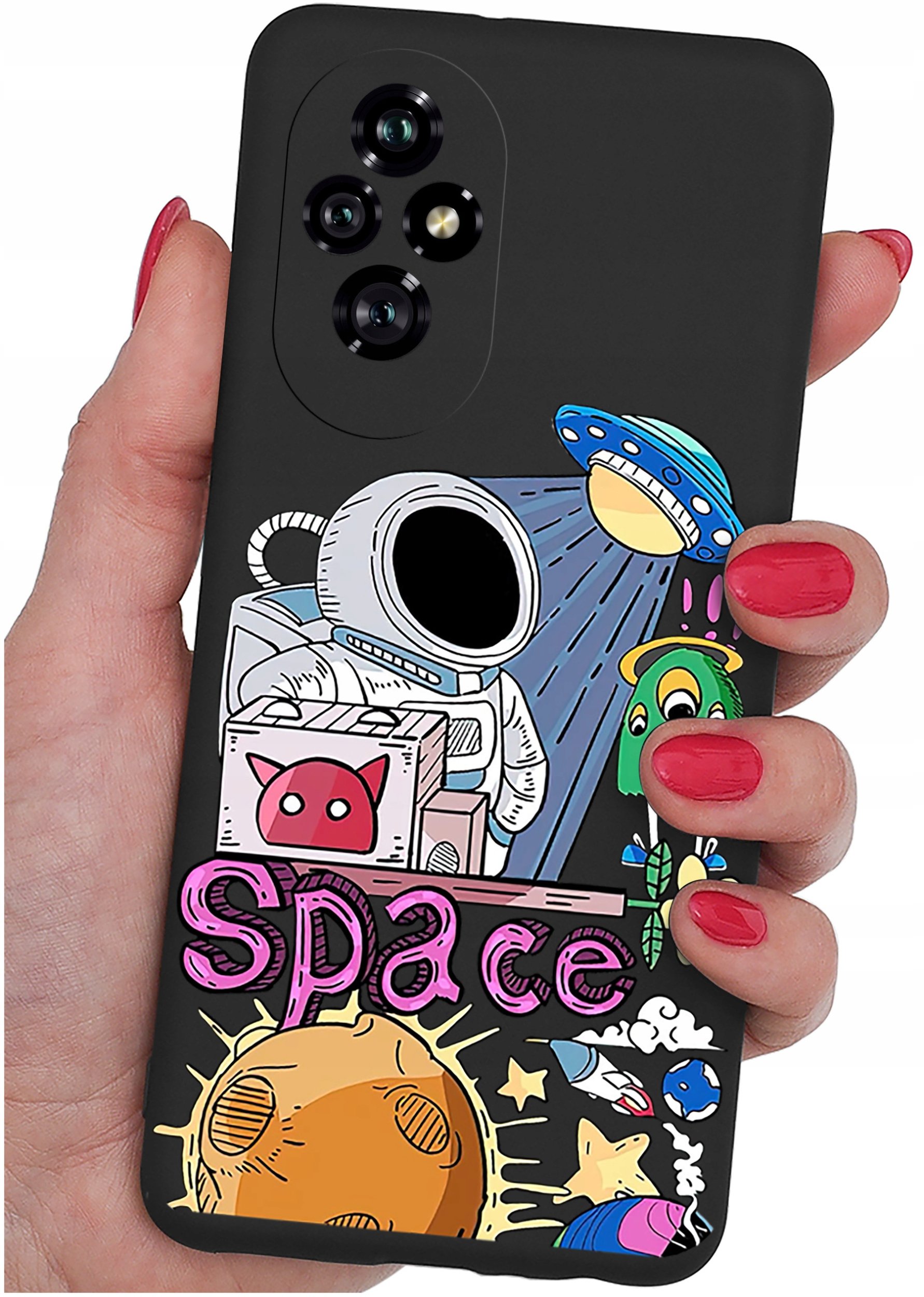 ETUI do Honor 200 5G | WZORY | SILIKONOWE MATT CASE + SZKŁO 9H