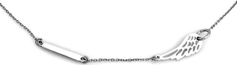 Lovrin Srebrny naszyjnik 925 celebrytka skrzydło 2,04 g