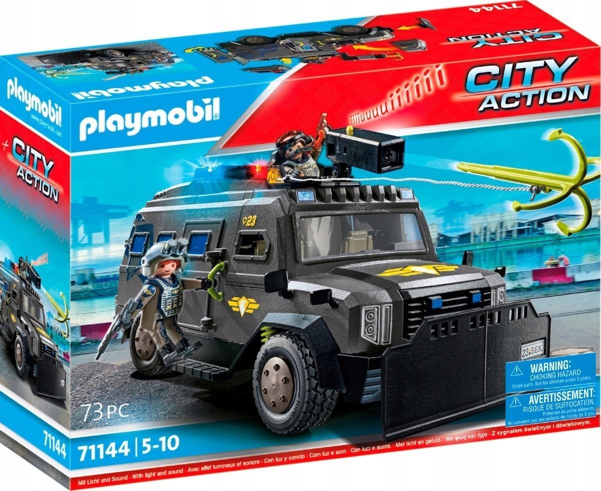 Playmobil - City Action Pojazd terenowy jednostki specjalnej (71144)