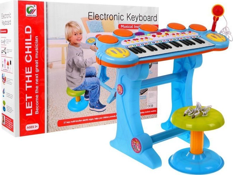 Keyboard Werble 3 Oktawy Niebieski