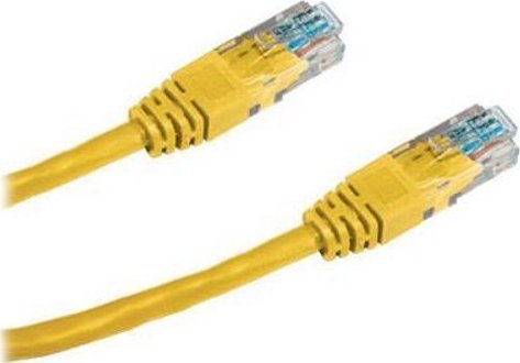 PremiumCord PREMIUMCORD Patch kabel UTP RJ45-RJ45 CAT5e 10m žlutá