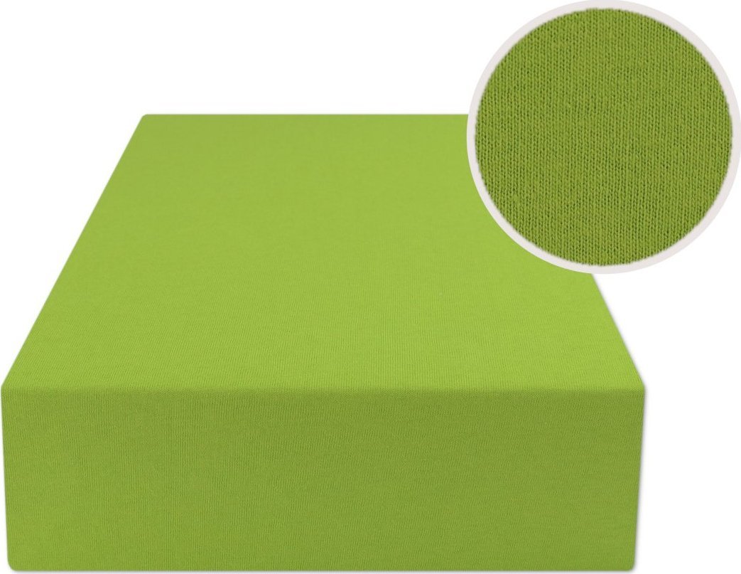 estilex Prześcieradło Z Gumką 160X200 Jersey Zielony