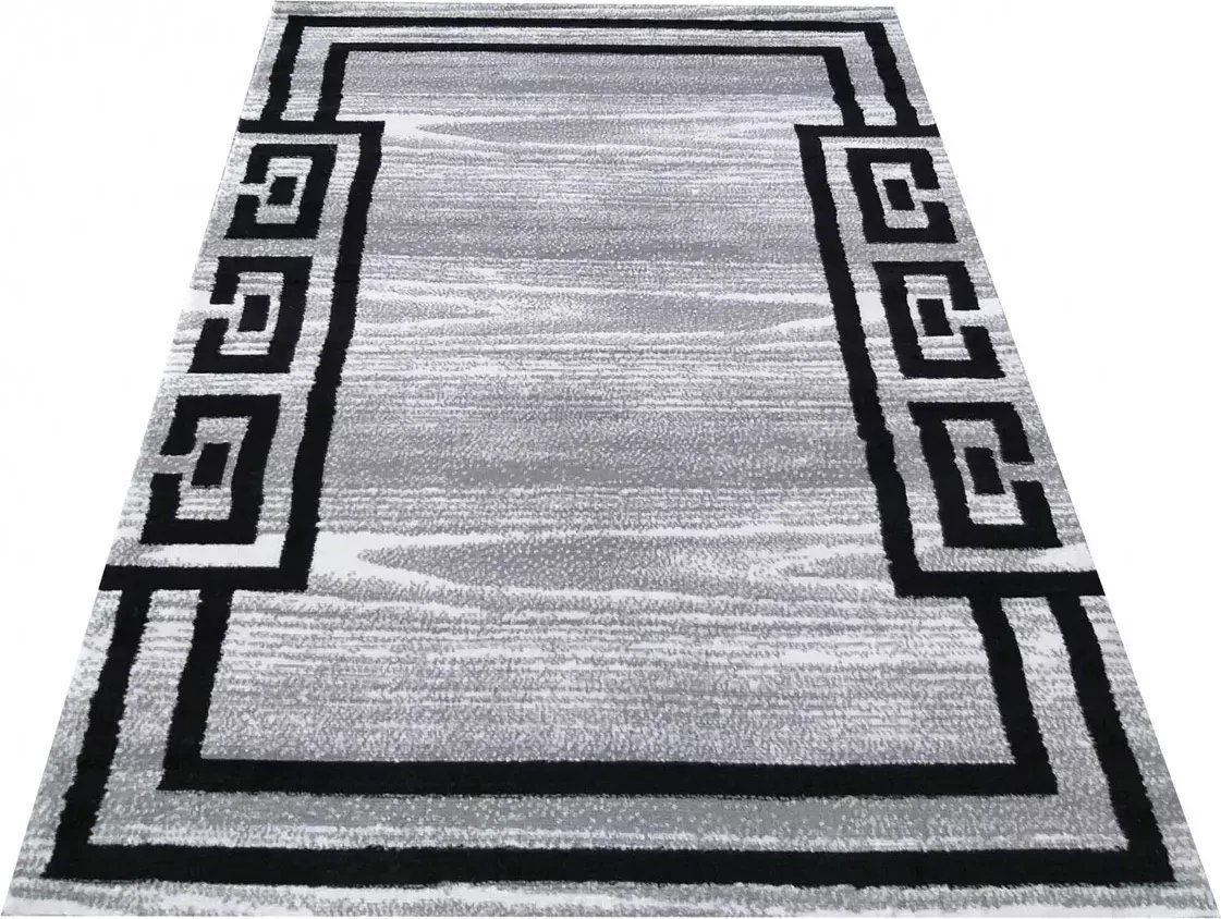 Profeos Szary dywan z greckim wzorem - Bonix 200 x 290 cm