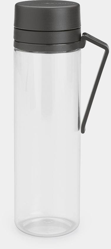 BRABANTIA Make & Take water bottle with strainer dark grey 148842