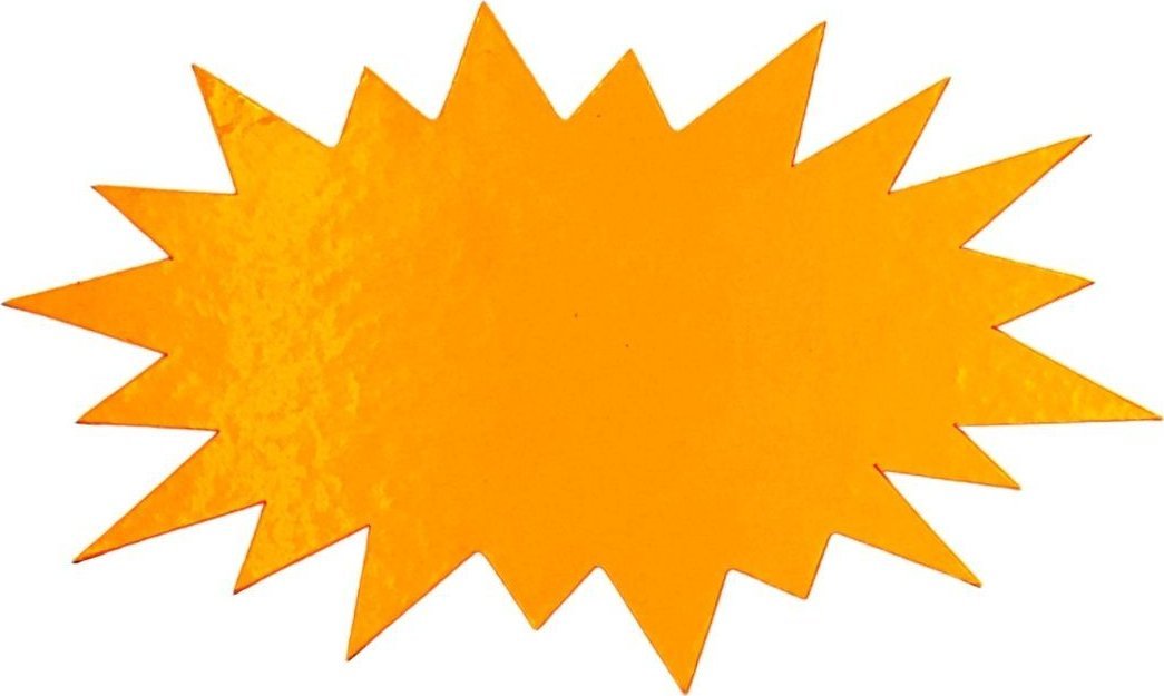 StudioCen Gwiazdki promocyjne pomarańczowe 10 sztuk