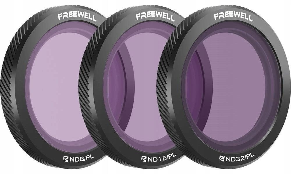 Zestaw 3 Filtry Filtr Szary Polaryzacyjny Nd/pl 8 16 32 Freewell Do Dji Neo / Fw-ne-brg