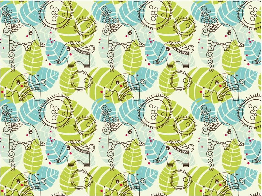 DecoNest Fototapeta - słonie (dla dzieci) - 300X231