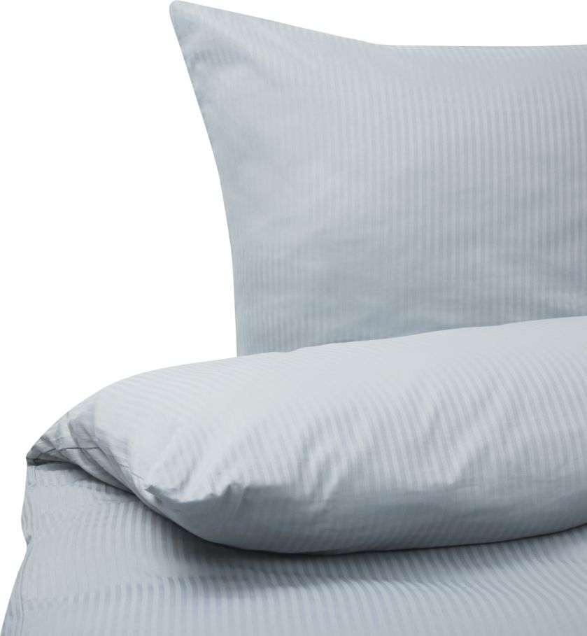 Shumee Komplet pościeli bawełnianej satynowej 155 x 220 cm szary AVONDALE