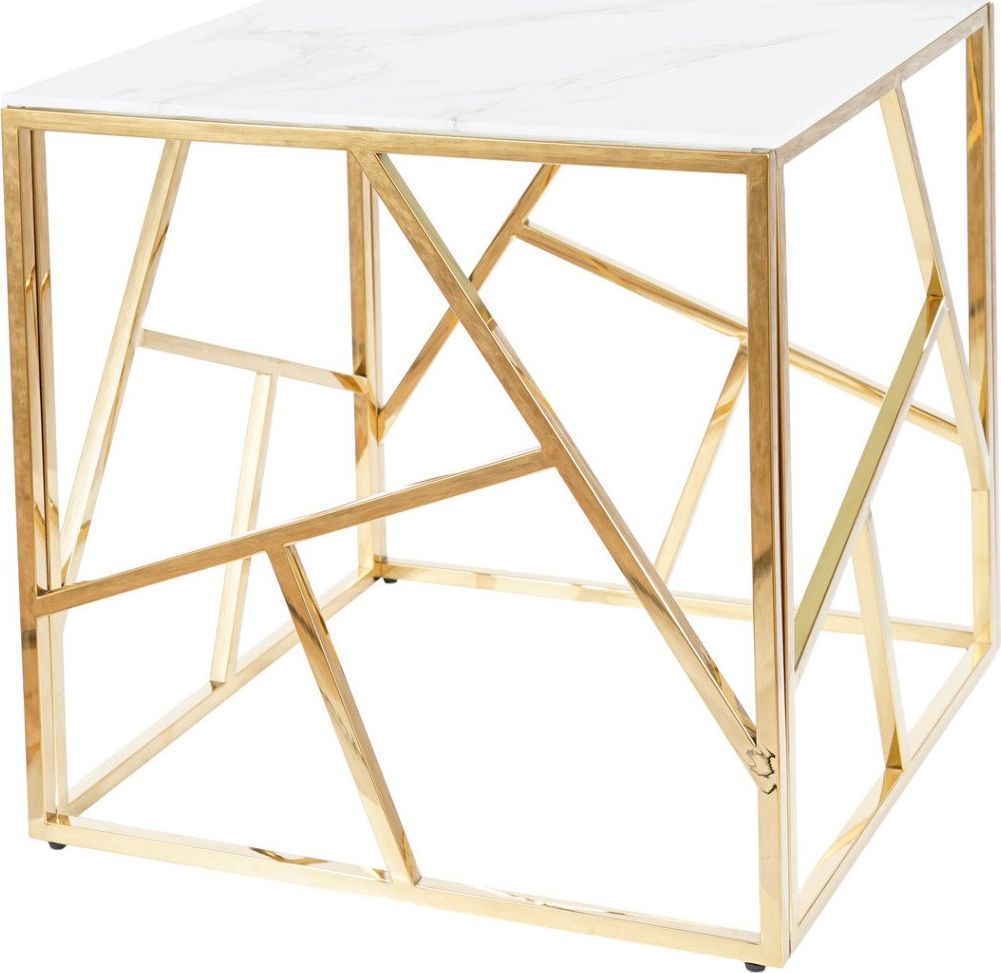 Signal Ława ESCADA B II 55x55 marmur/złota