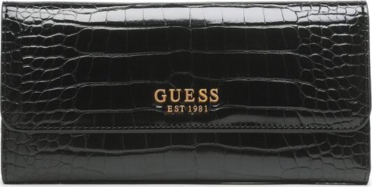 Guess, Laurel, Textile Wallet, SLG Small Zip, Black, For Women For Women
