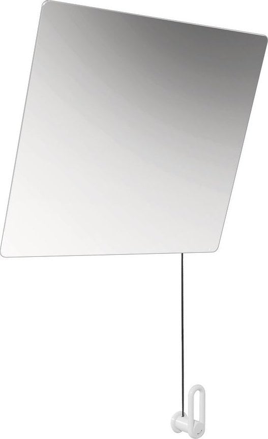 HEWI tilting mirror series 801 with W:600mm H:540mm pure white 801.01.100 99