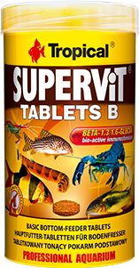 Tropical Pokarm dla rybek Supervit Tablets B 250ml/830szt. (20634)