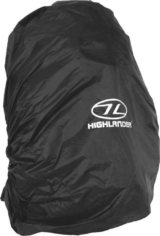 Highlander Highlander Pokrowiec Przeciwdeszczowy na Plecak 40-50L Czarny uniwersalny