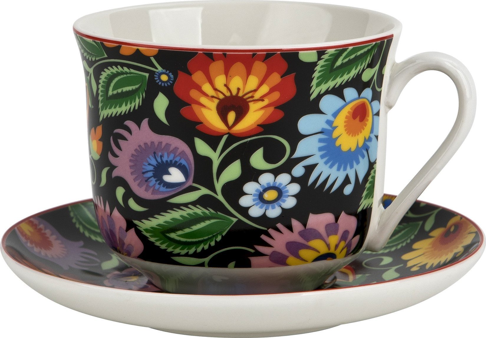 DUO Filiżanka 400 ml + spodek Etnic