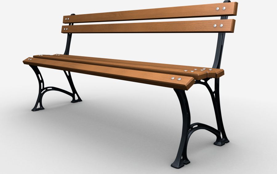 Baster Ławka żeliwna ogrodowa, parkowa na taras id.0119