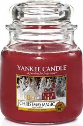 Yankee Candle średnia świeczka zapachowa Christmas Magic 411g