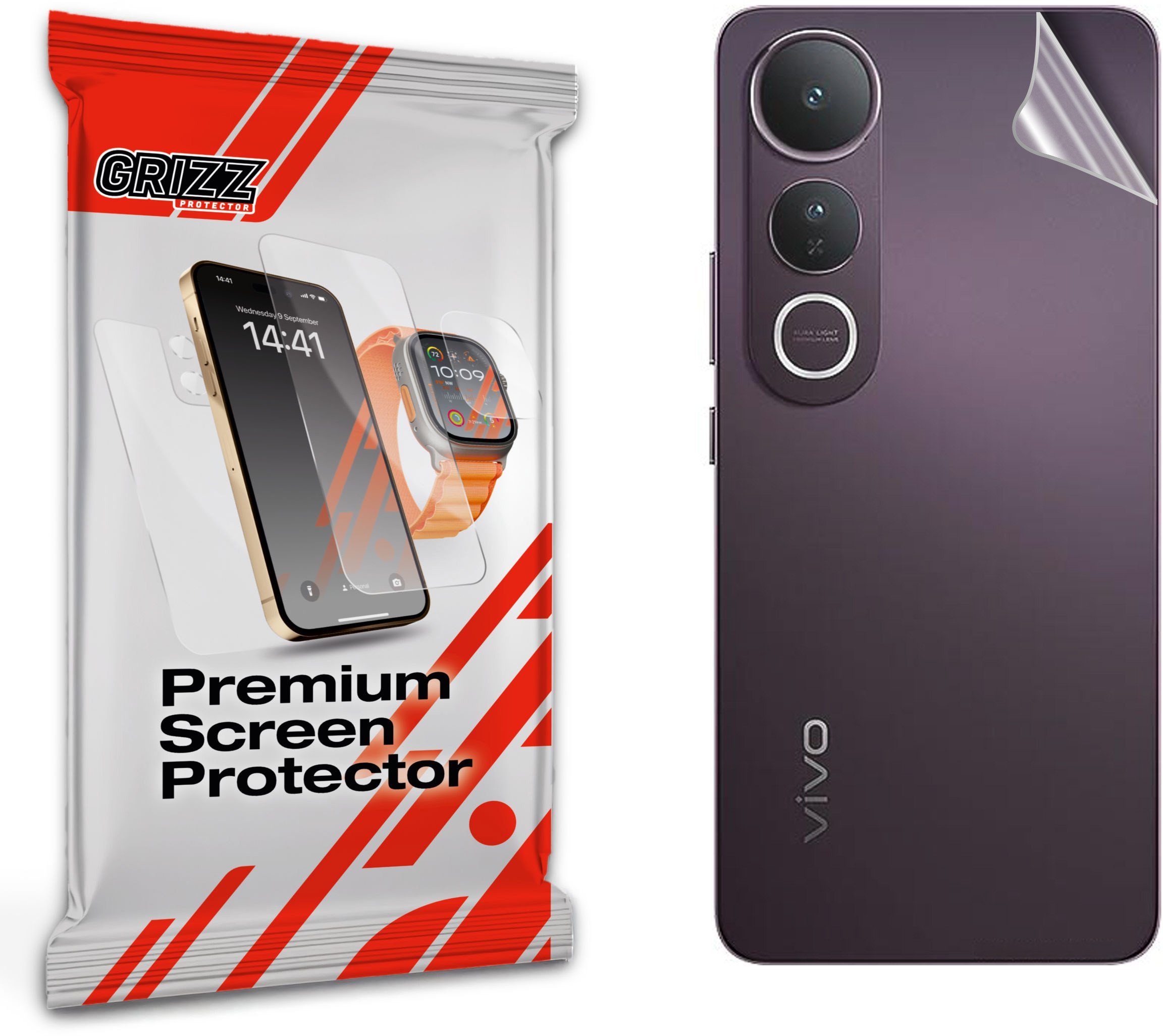 Folia na tył GrizzGlass SatinSkin do Vivo V50 Lite 4G