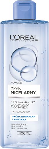 L’Oreal Paris Skin Expert Płyn micelarny - cera normalna i mieszana 400ml