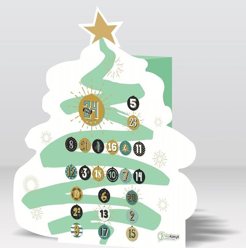 Kalendarz adwentowy KruKam Choinka 2023 w 100% wegański