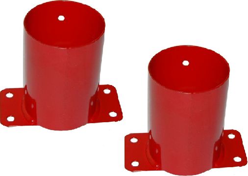 Just Fun ZESTAW łączników ściennych 100mm 2SZT. CZERWONY