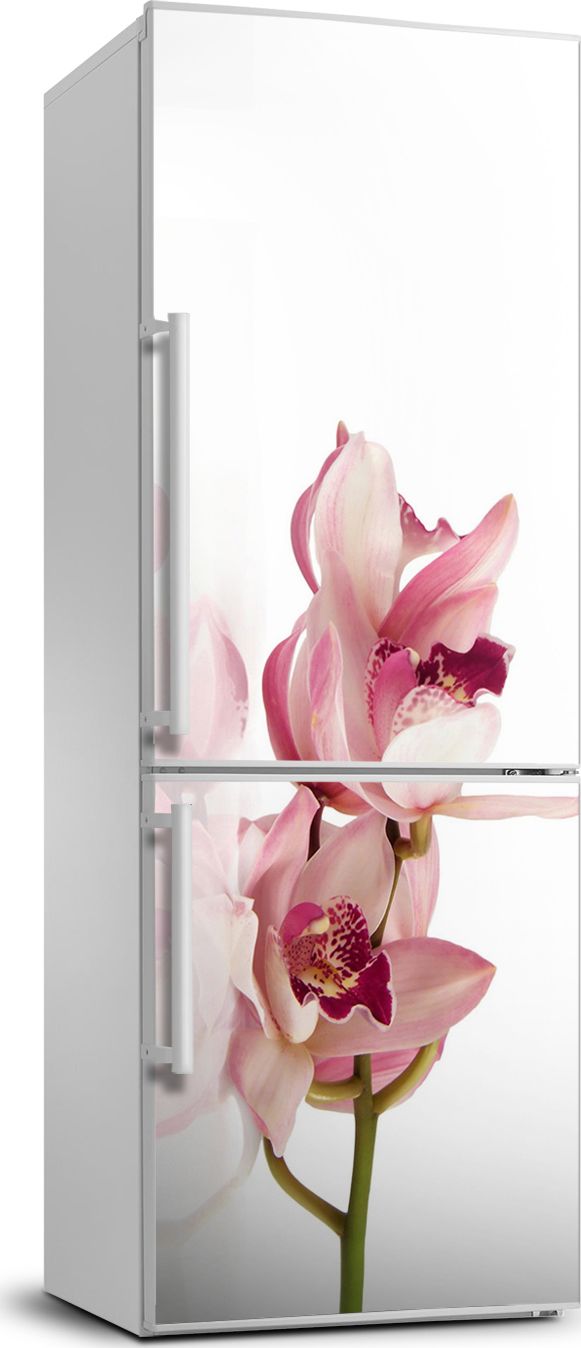 Tulup Naklejka samoprzylepna na lodówkę 70x190 cm Różowa orchidea