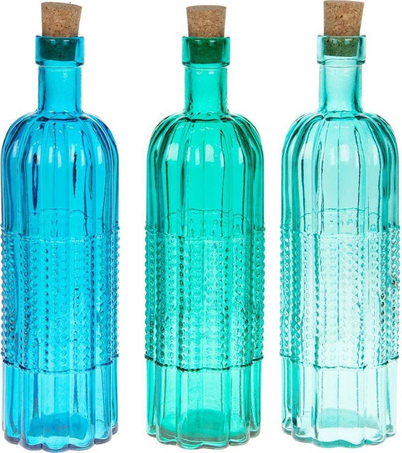 Tajemniczy ogród Butelka dekoracyjna z korkiem, 24 cm kolory