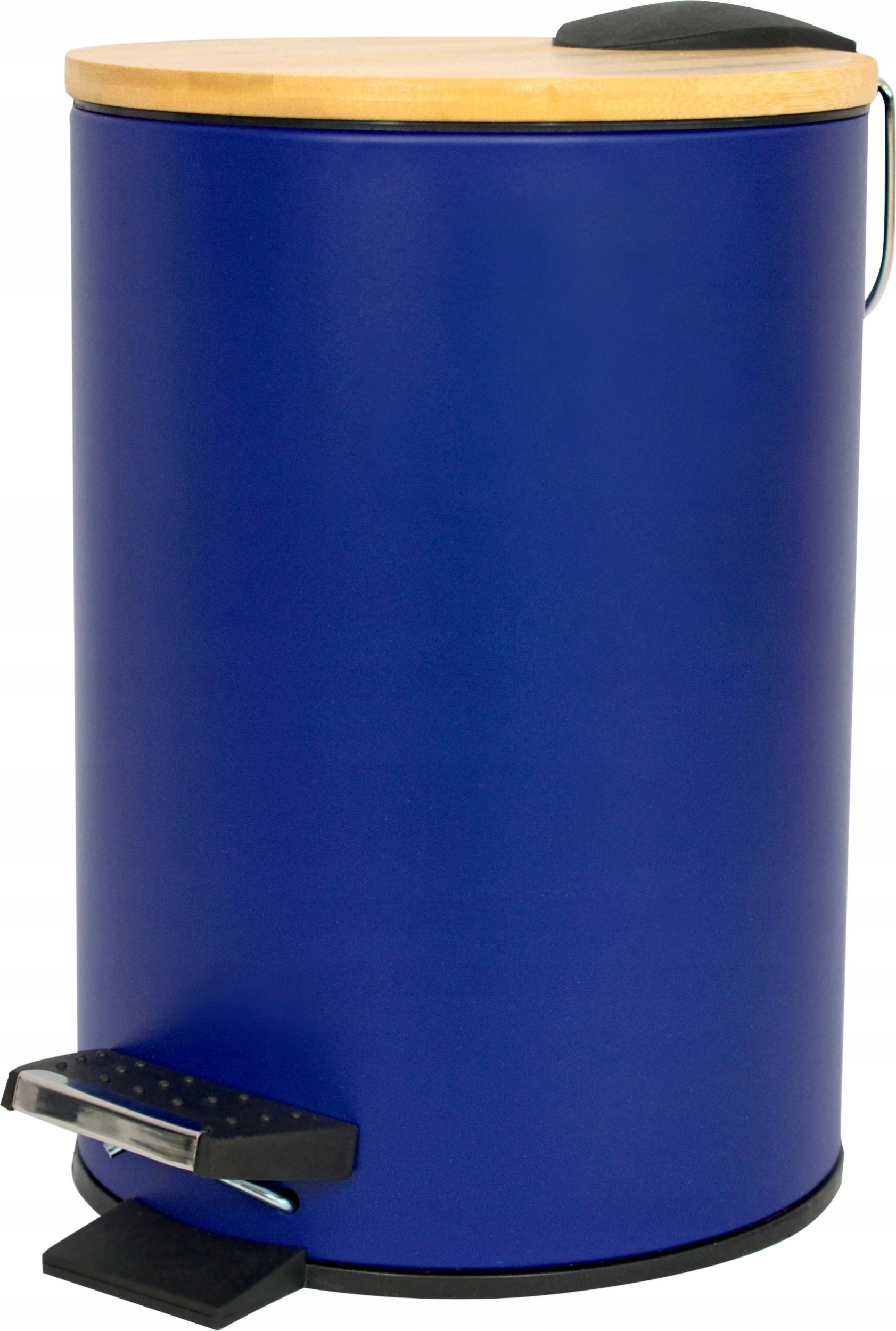 Kosz na śmieci Sepio Kosz na śmieci 3l mały bambusowa pokrywa z wolnym opadaniem wytrzymały