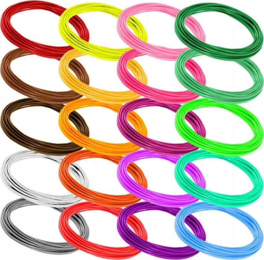 Długopis 3D ExtraLink Extralink | Wkład filament PLA do długopisu 3D | 100m (20x 5m)