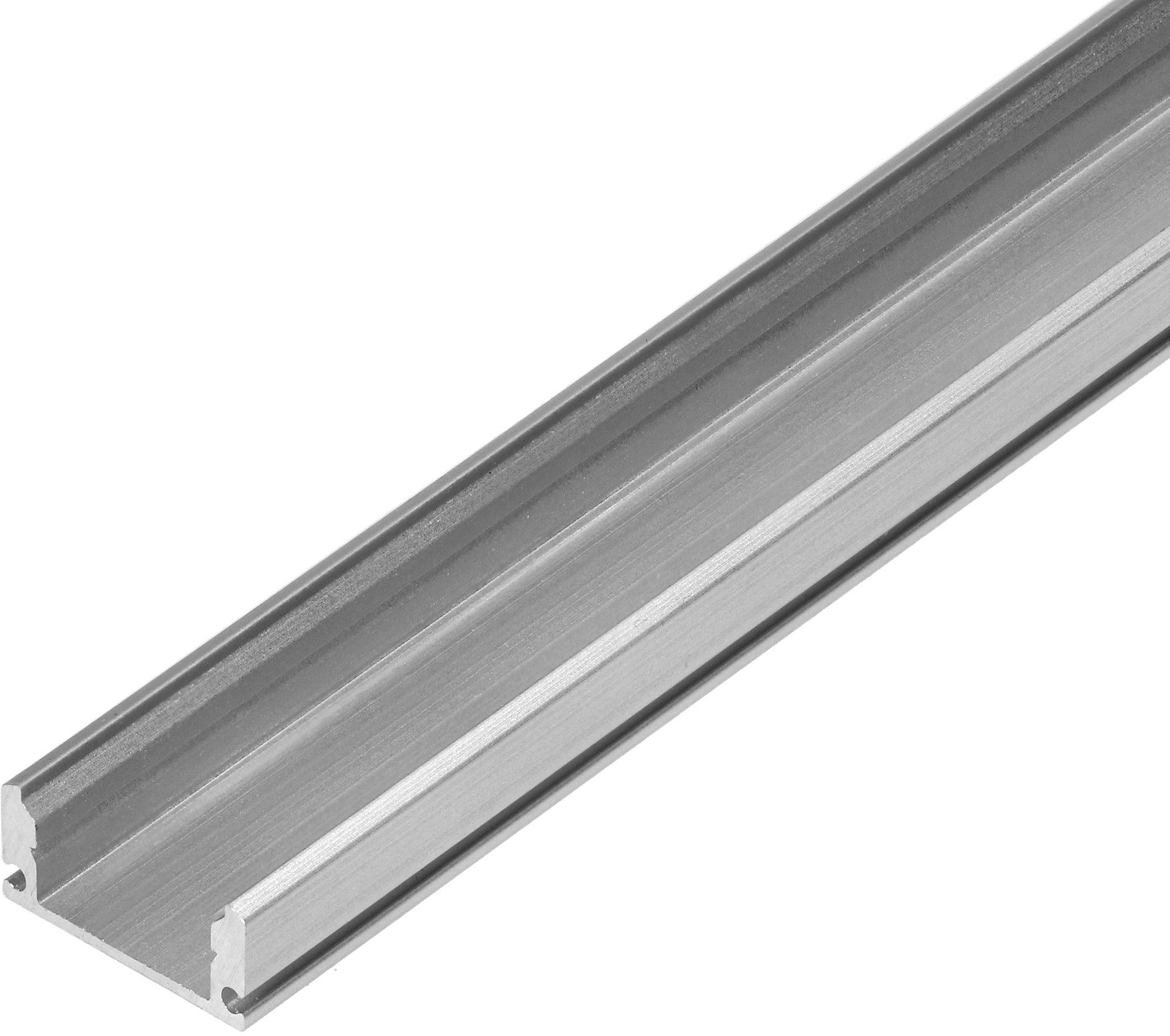 Profil aluminiowy do taśm LED, 2000 x 17 x 7 mm, nawierzchniowy, srebrny