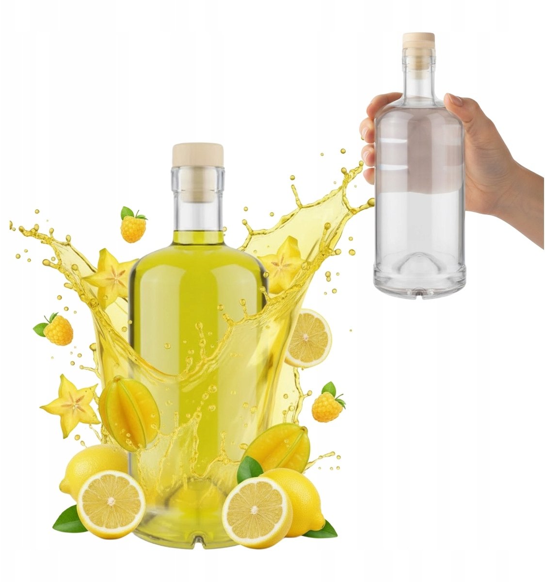 BUTELKA TADEK 500ml BUTELKI SZKLANE NA PREZENT NALEWKI BIMBER LIKIER 0,5l