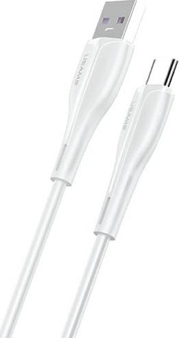 Kabel USB Usams USB-A - USB-C 1 m Biały (SJ376USB02)