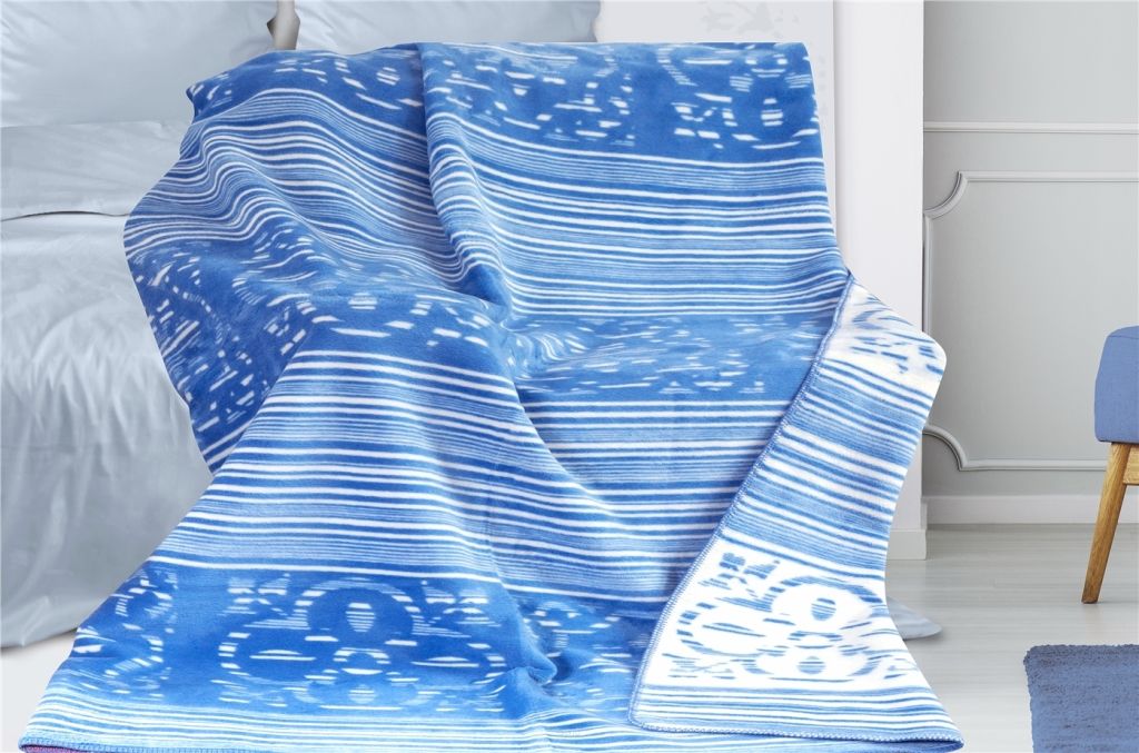 Greno Koc Greno Glamour Coll. 150X200 MYKONOS granatowy miękki GRENO