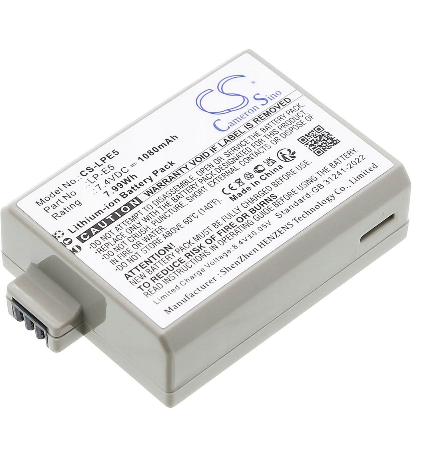 Akumulator Bateria Typ Lpe5 Lp-e5 Do Canon Eos 1000d 450d 500d Kiss F X2 X3 / Cs-lpe5