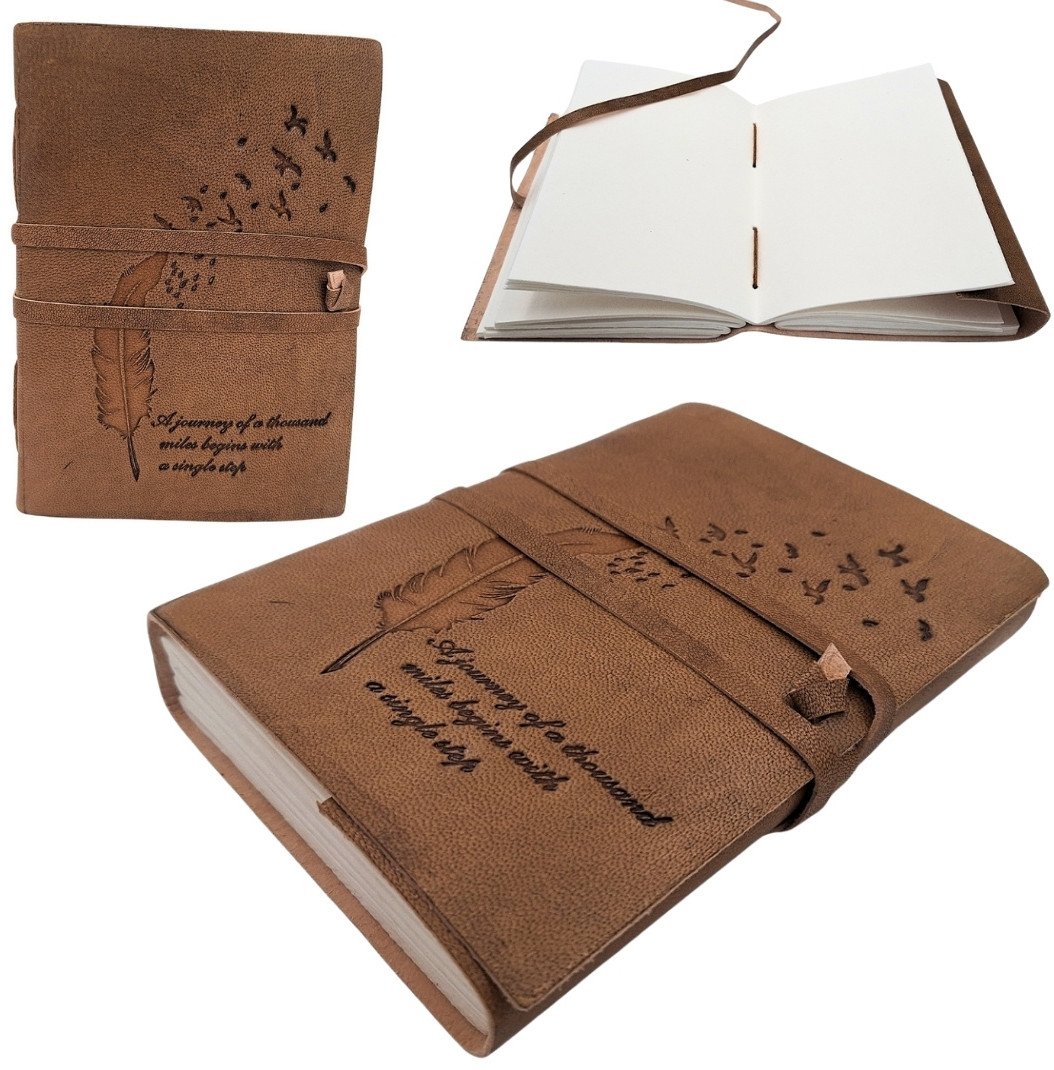 Notes skórzany Retro z Inskrypcją 200 stron - AH04