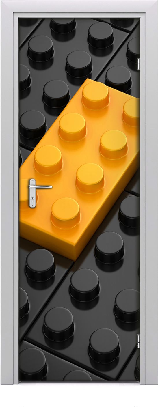Tulup Fototapeta samoprzylepna na drzwi 75 x 205 cm Lego